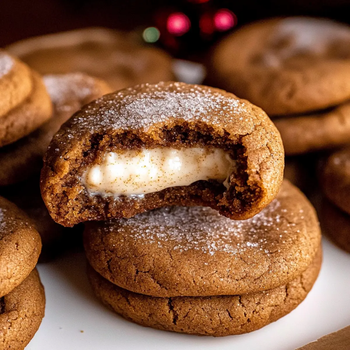 Gingerbread Cheesecake Cookies for a Merry Holiday Treat
