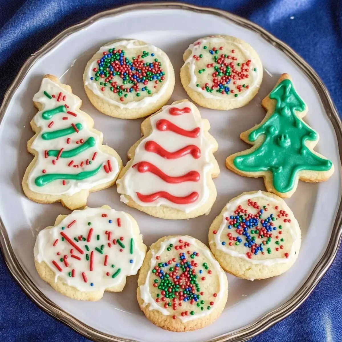 Sour Cream Christmas Sugar Cookies with Cream Cheese Frosting Bliss