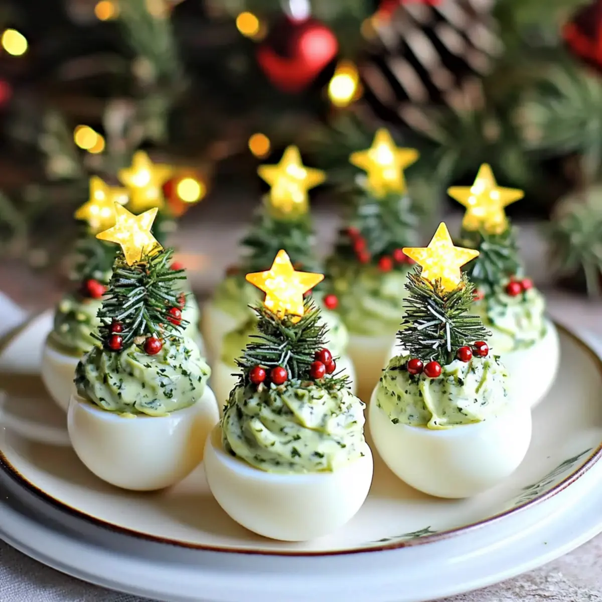 Delicious Deviled Egg Trees for Your Festive Holiday Table