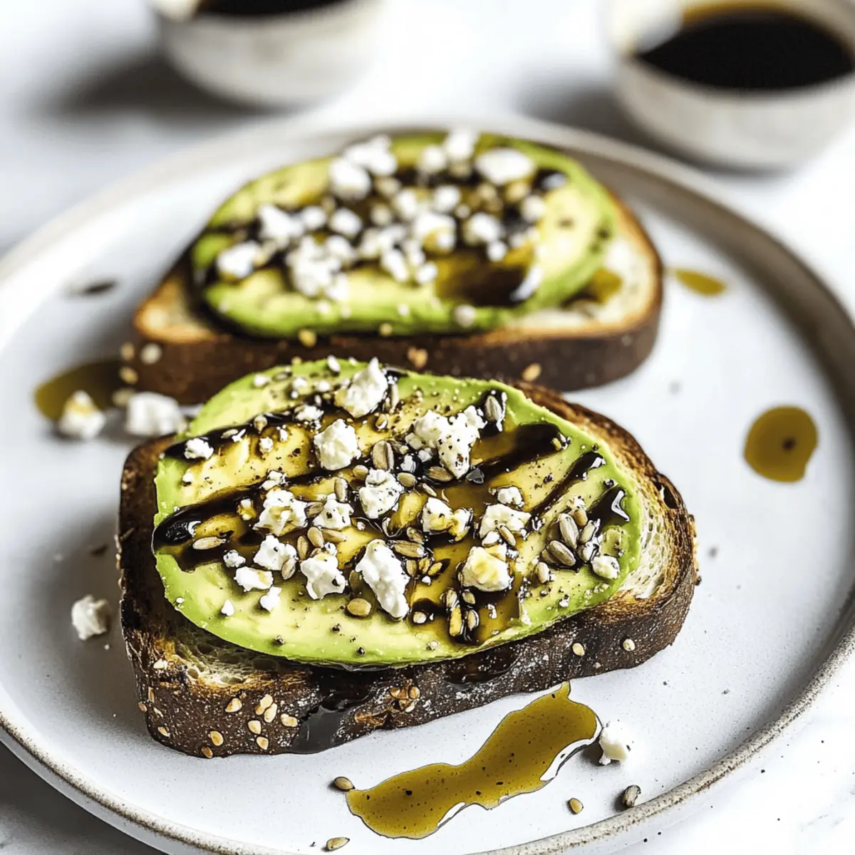 Irresistible Avocado Toast with Feta and Balsamic Bliss Recipe
