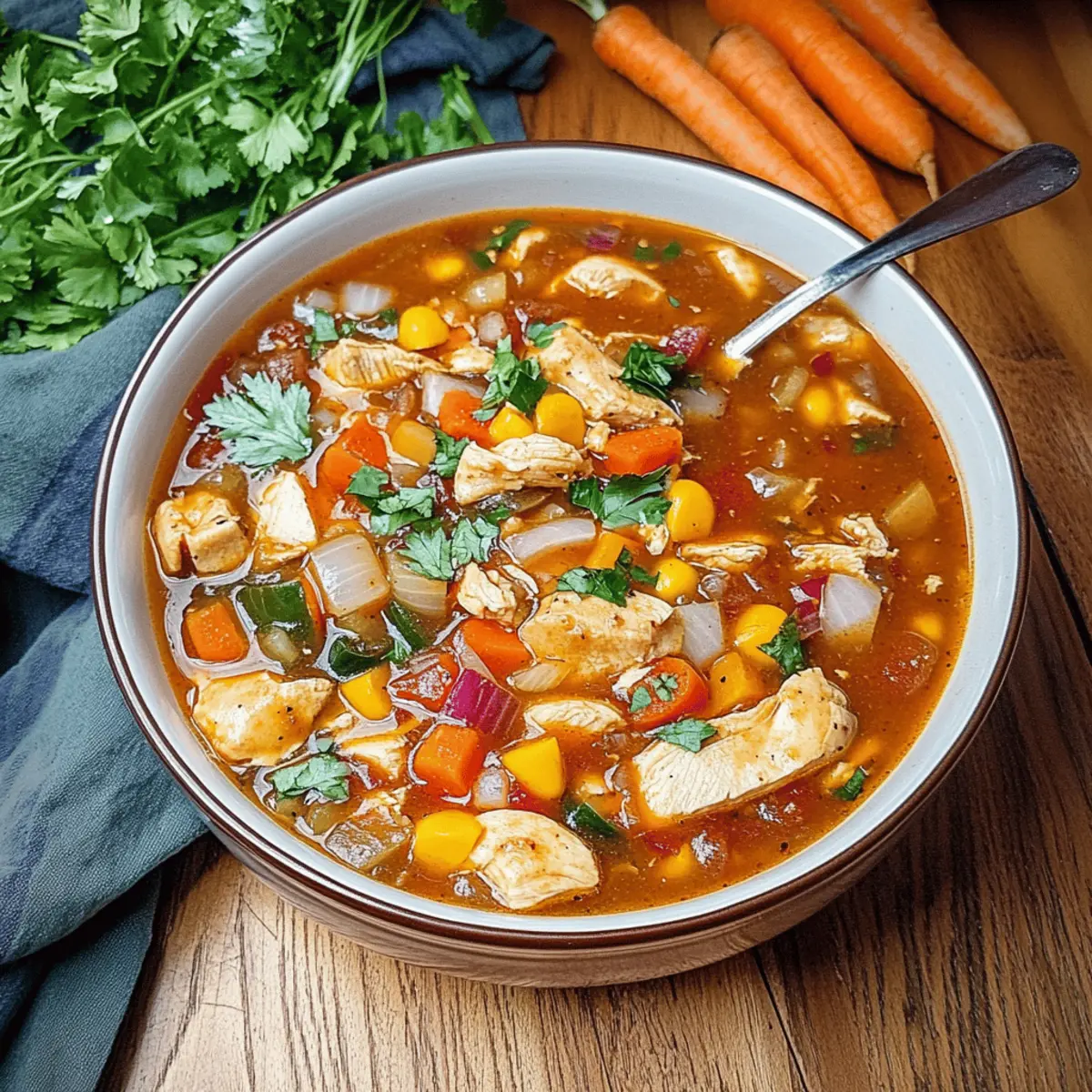 BBQ Chicken Soup: Heartwarming Comfort in Every Spoonful