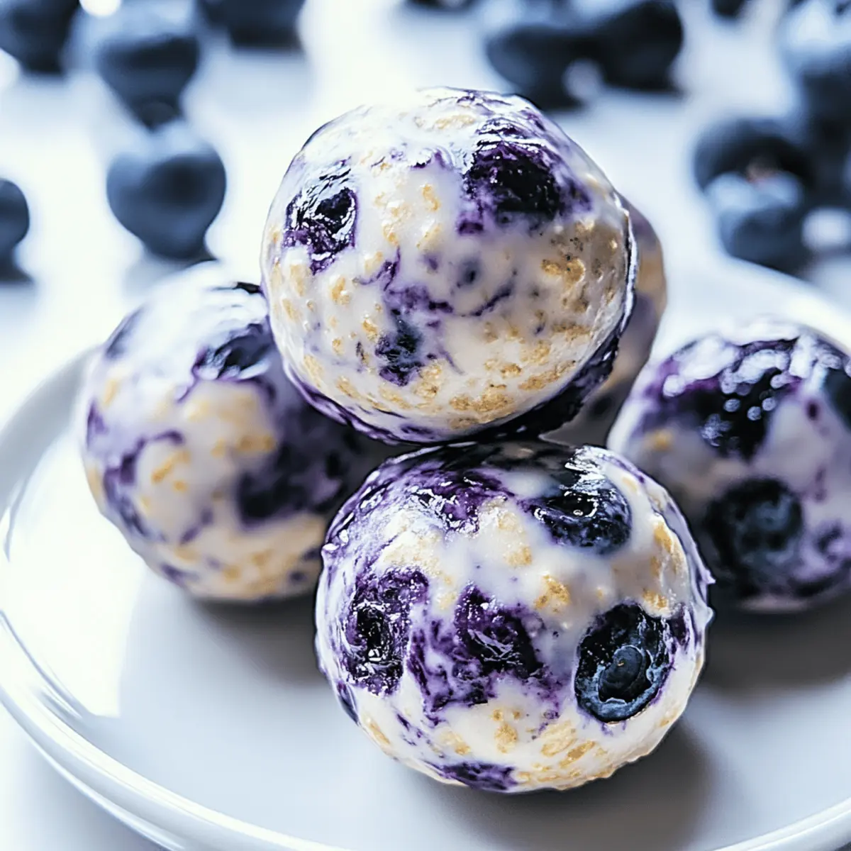 Delicious Blueberry Cheesecake Protein Bites for Quick Energy