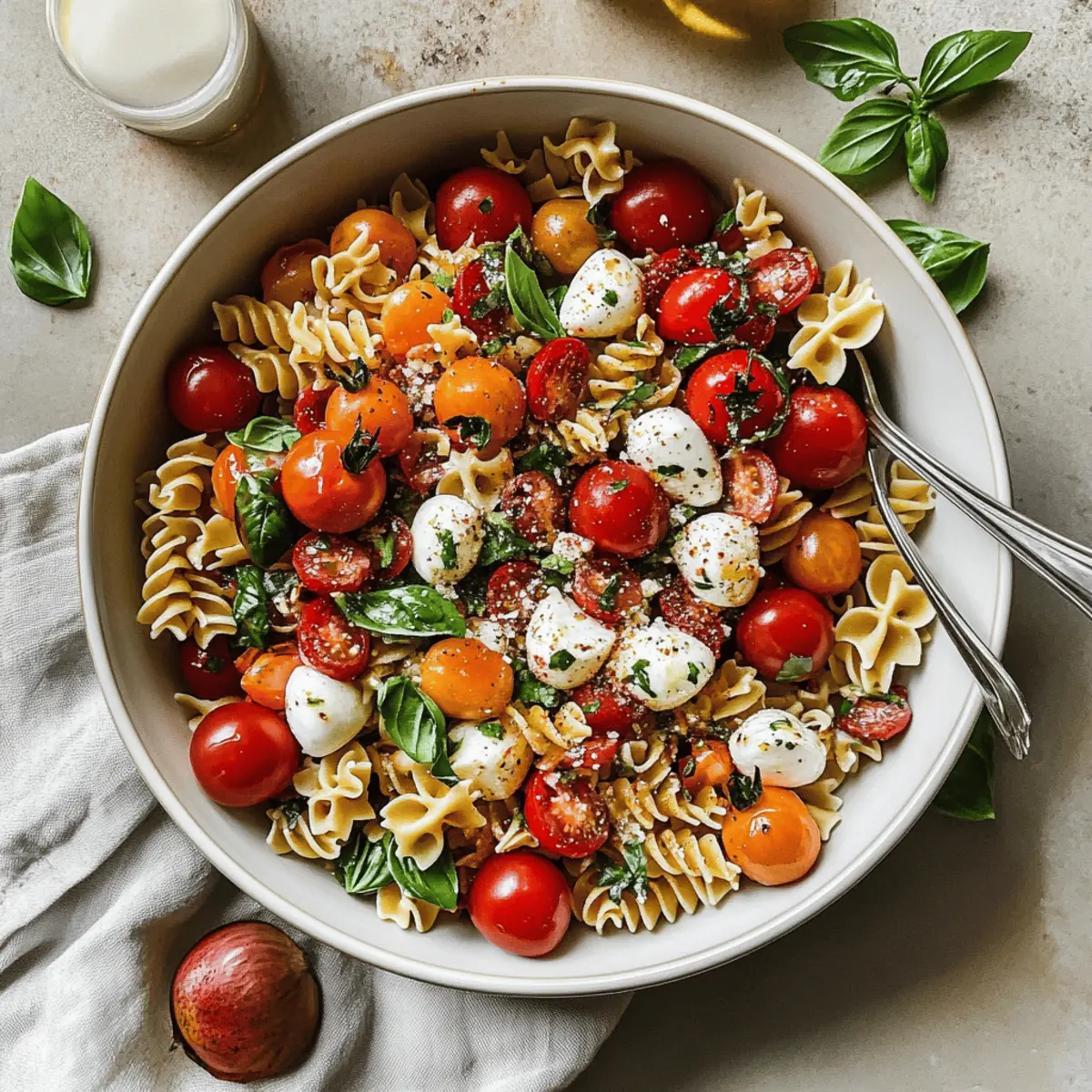 Bruschetta Pasta Salad: A Refreshing Summer Delight