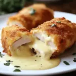Chicken Cordon Bleu with Swiss Cheese Sauce