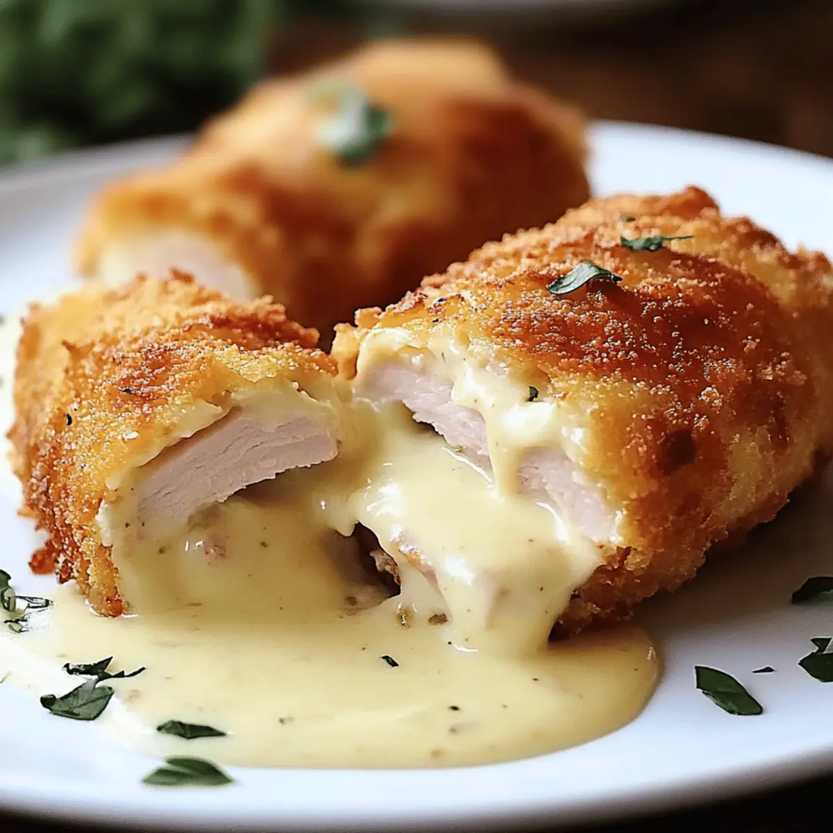Savory Chicken Cordon Bleu with Swiss Cheese Sauce Perfection