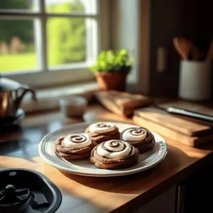 Chocolate Marshmallow Swirl Cookies