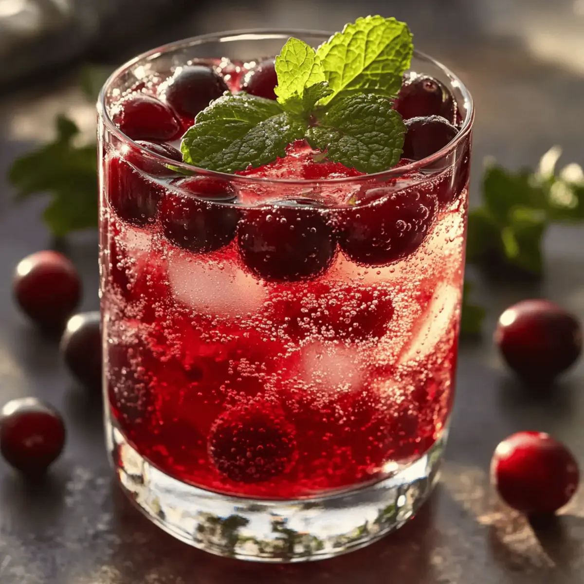 Refreshing Christmas Cranberry Spritzer for Festive Cheer