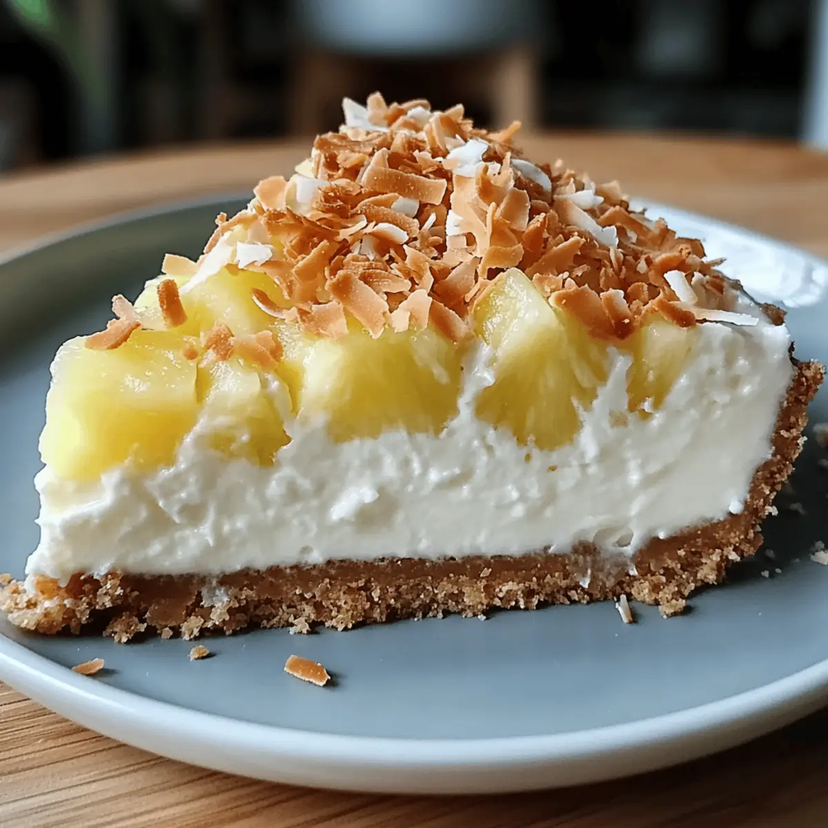Creamy Coconut Pineapple Cheesecake for a Tropical Delight