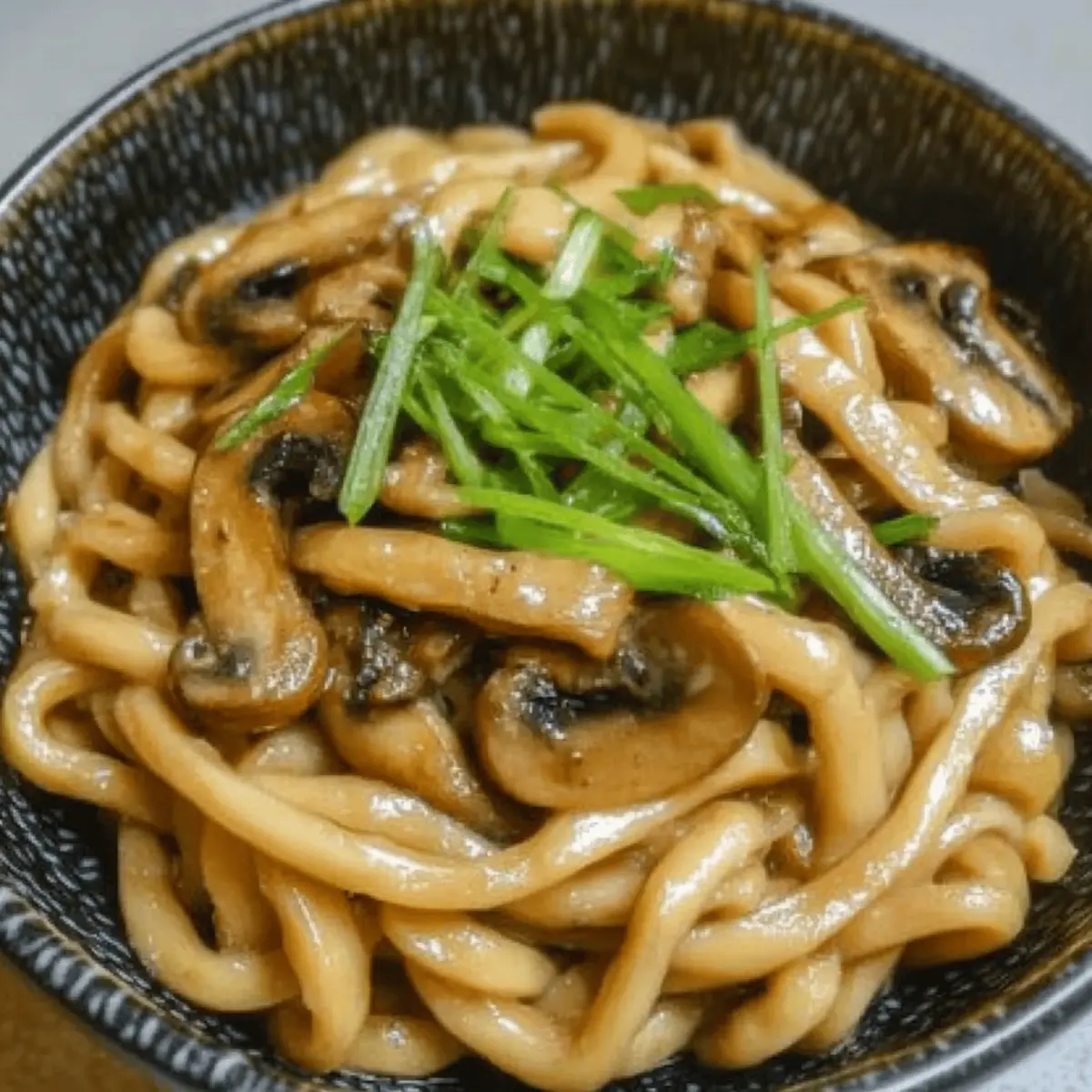 Creamy Mushroom Udon Vegan Delight for Comforting Meals