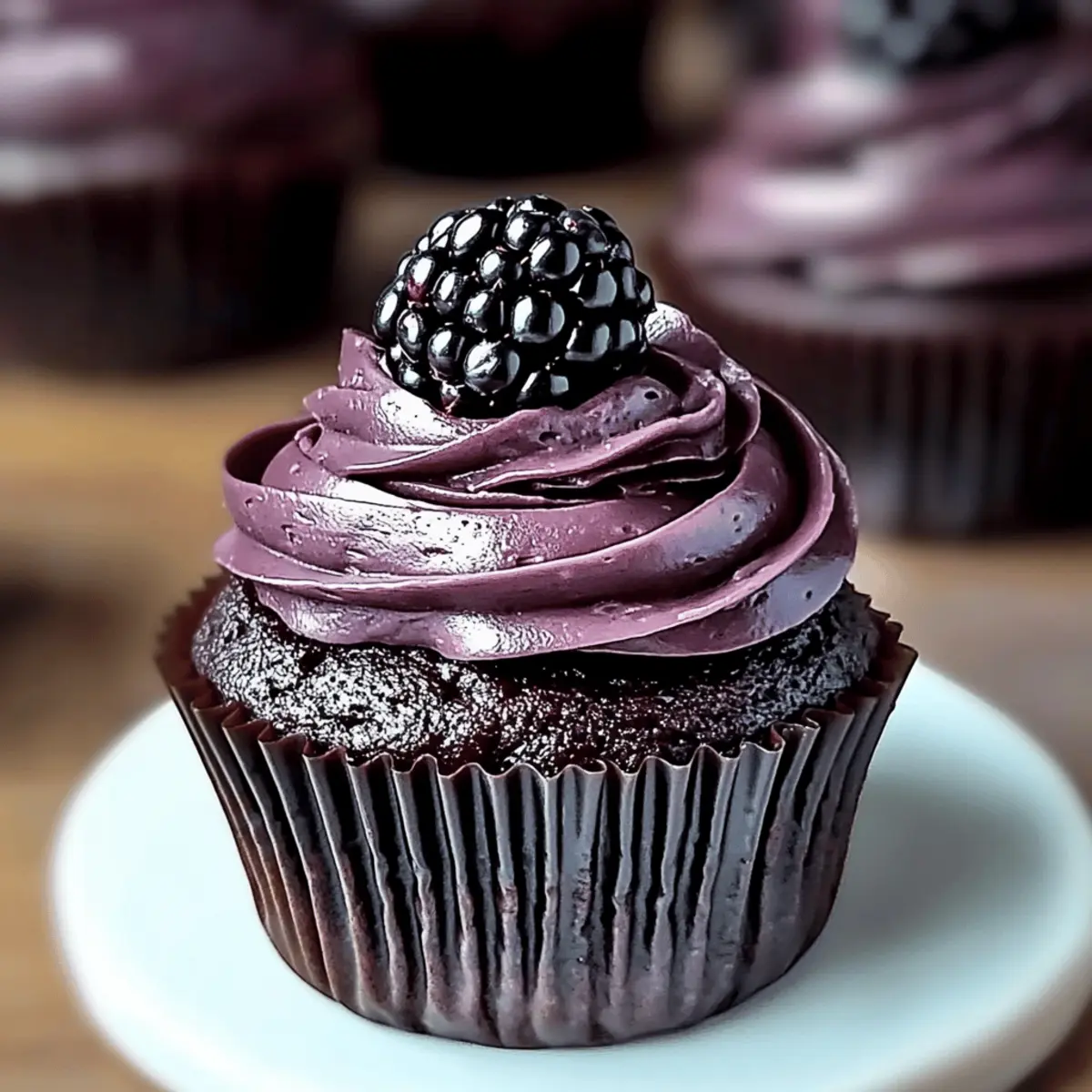Decadent Dark Chocolate Blackberry Cupcakes You'll Love