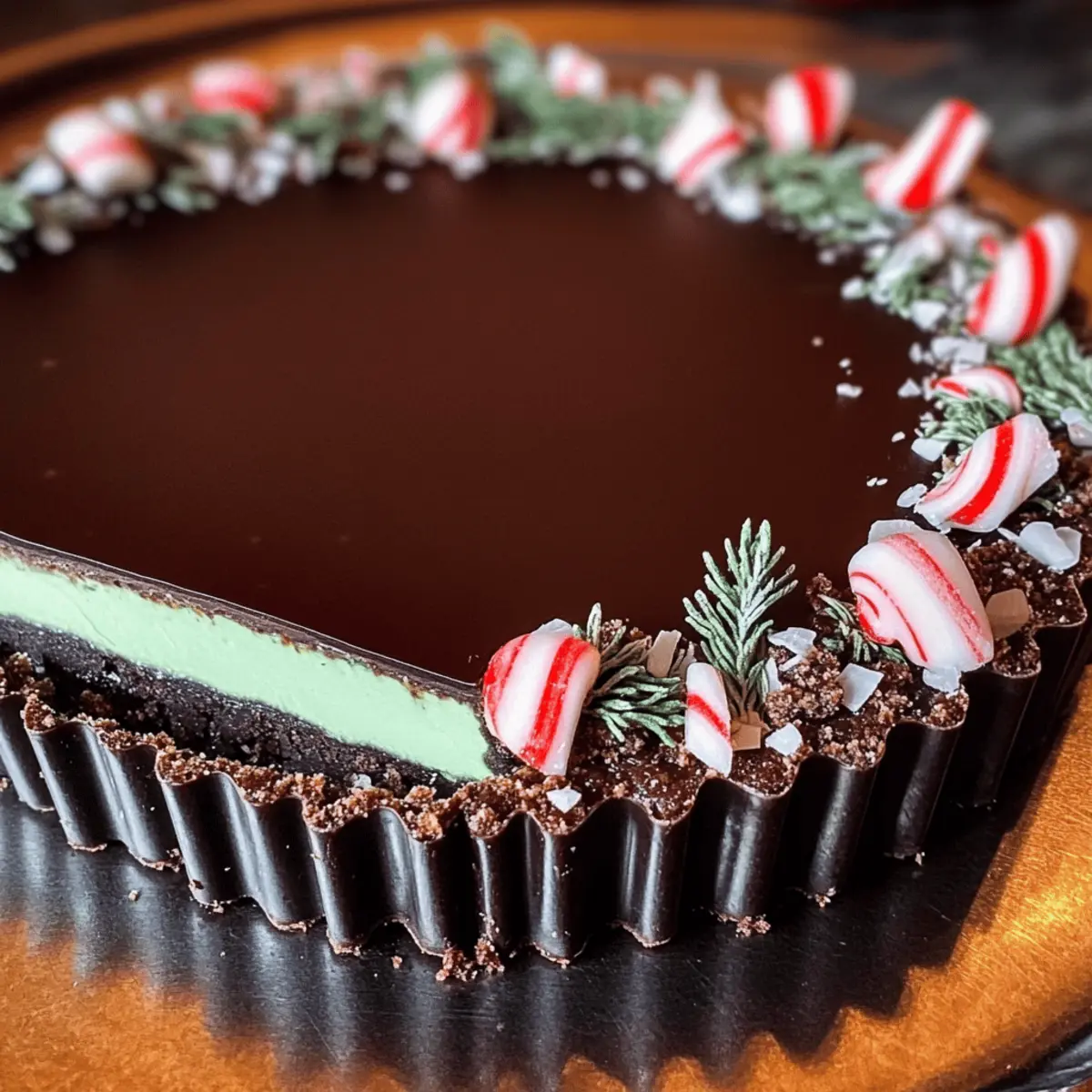 Indulge in Dark Chocolate Peppermint Mousse Tart Bliss