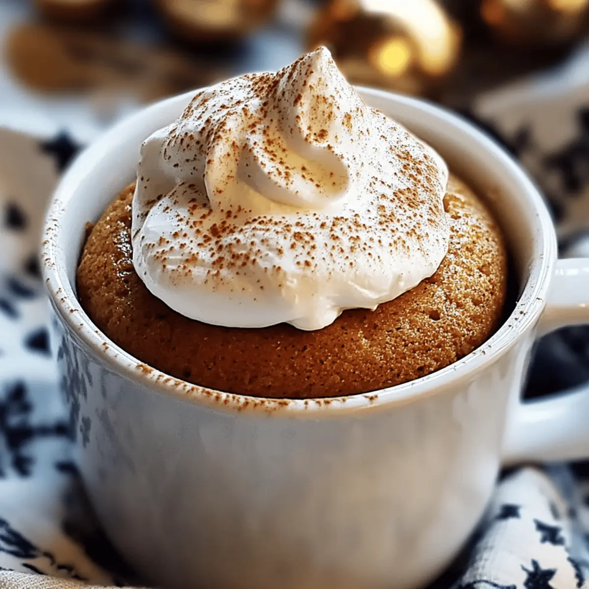 Cozy Gingerbread Mug Cake: Quick Delight in Minutes