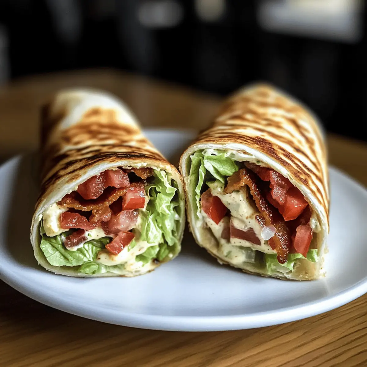 Gourmet BLT Wraps with Secret Sauce for a Tasty Twist
