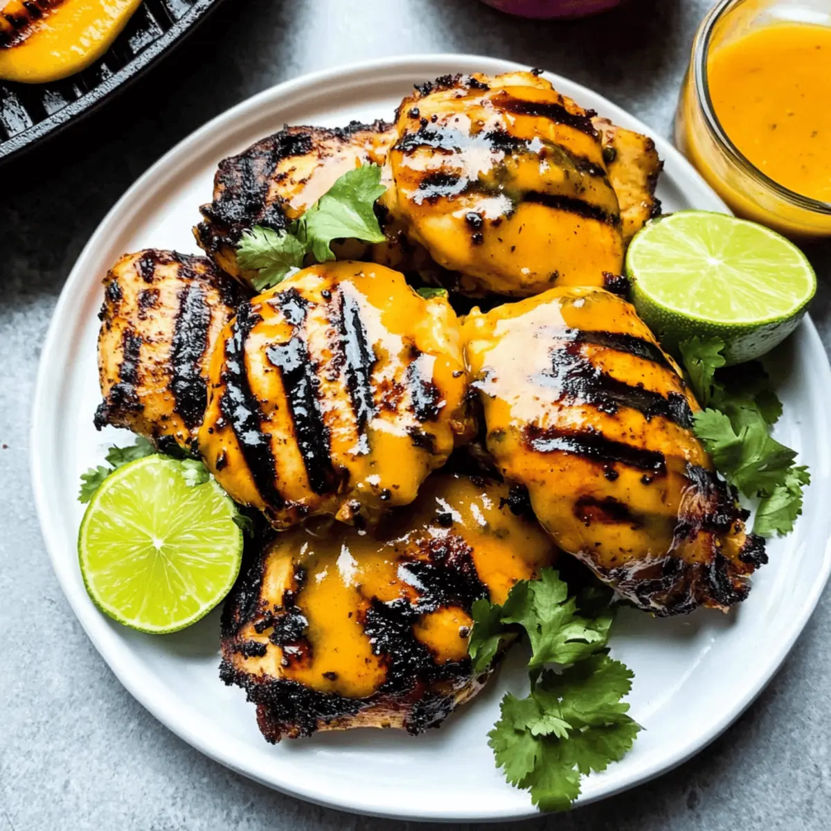 Grilled Mango Lime Chicken with a Sweet Spicy Twist