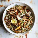 Herby Barley Salad With Butter-Basted Mushrooms
