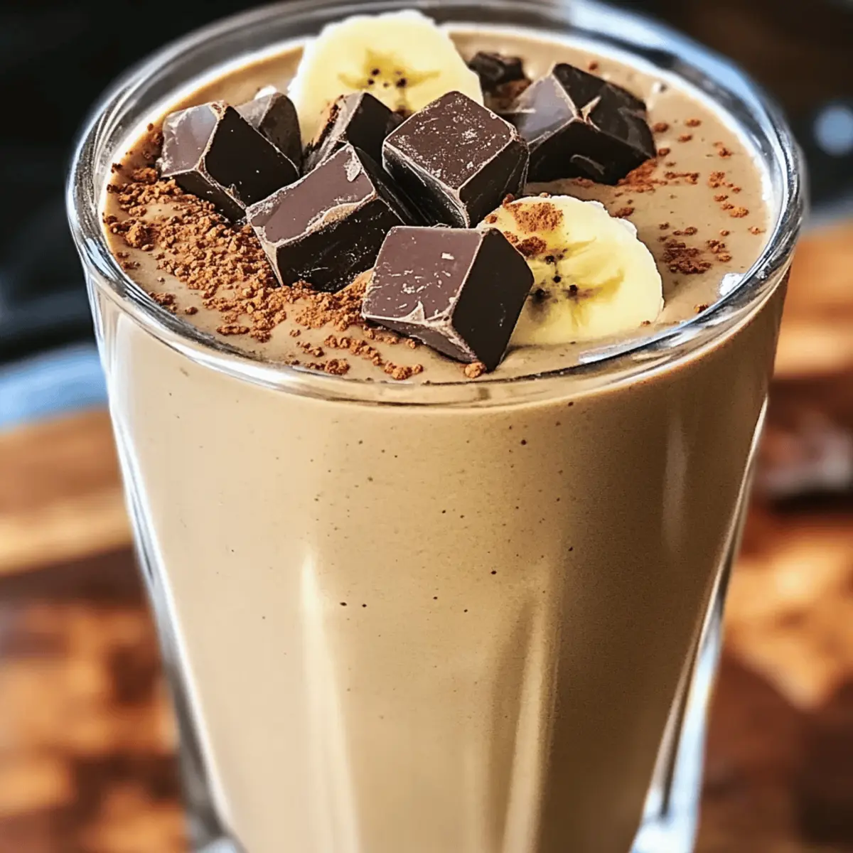 High-Protein Chocolate Chunk Banana Smoothie Bliss Made Easy