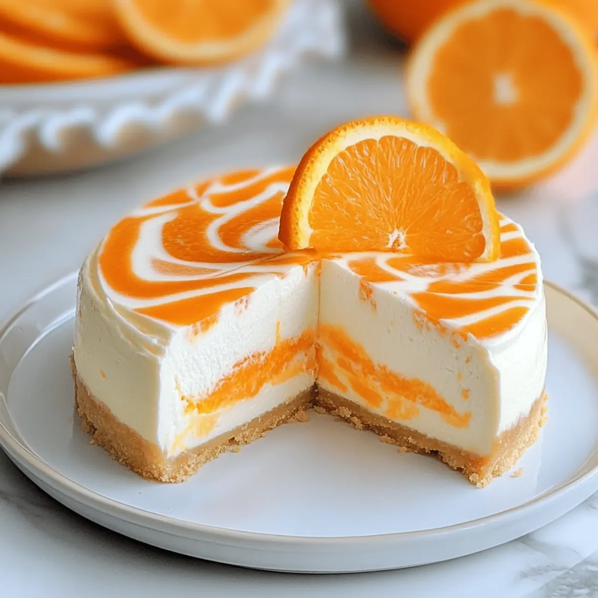 No-Bake Orange Creamsicle Cheesecake: A Chill Summer Treat