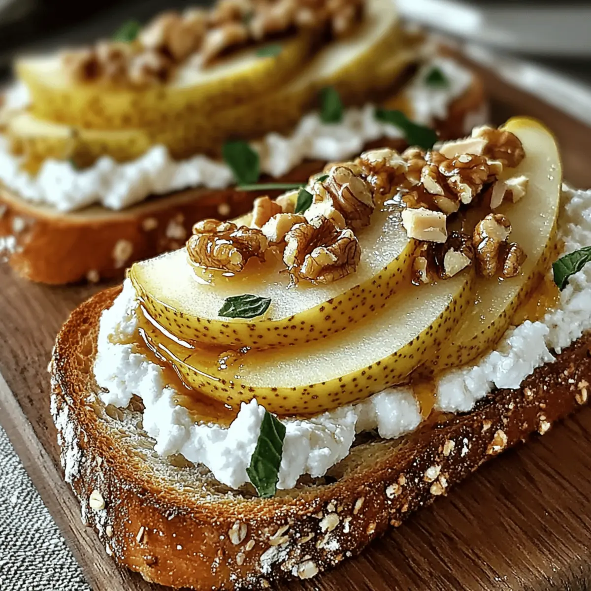 Irresistible Pear & Honey Ricotta Toast for a Healthy Brunch