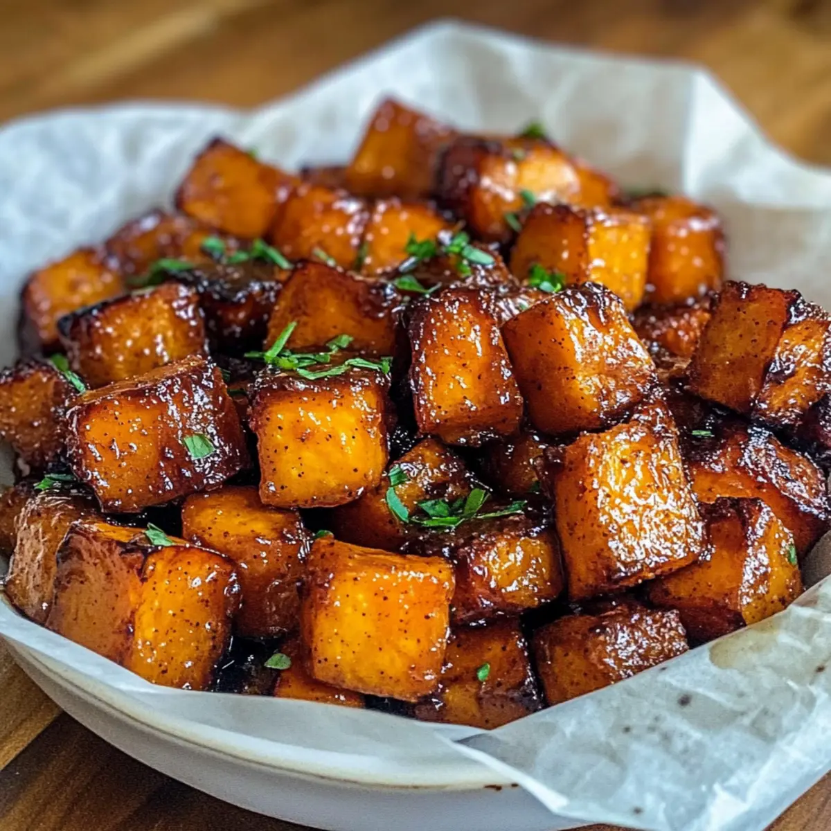 Roasted Sweet Potatoes with Cinnamon & Honey Bliss