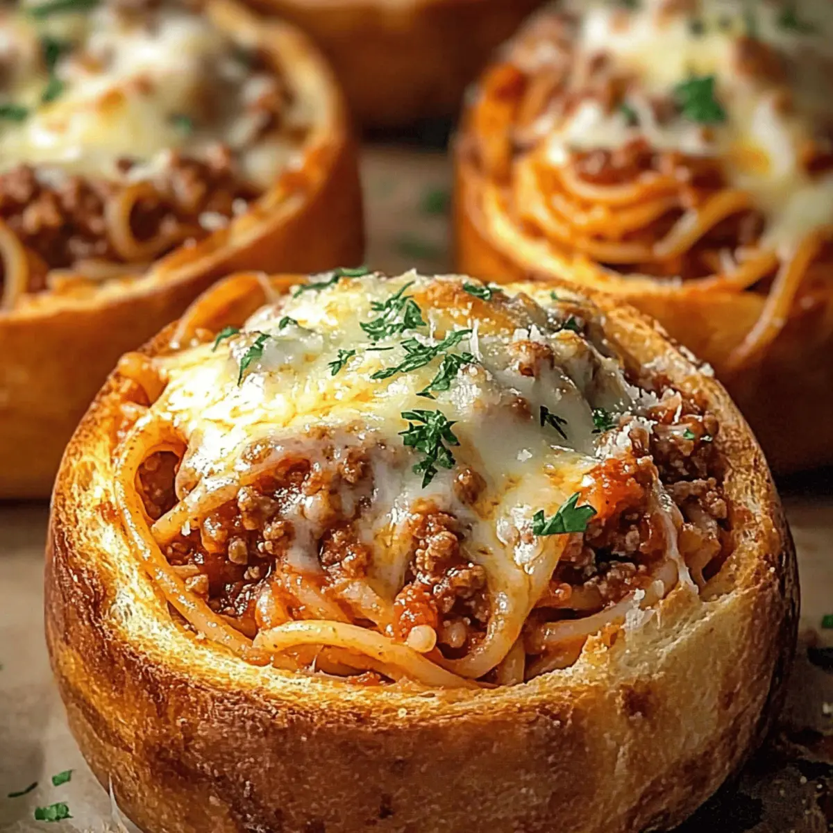 Spaghetti Garlic Bread Bowls That Will Warm Your Heart