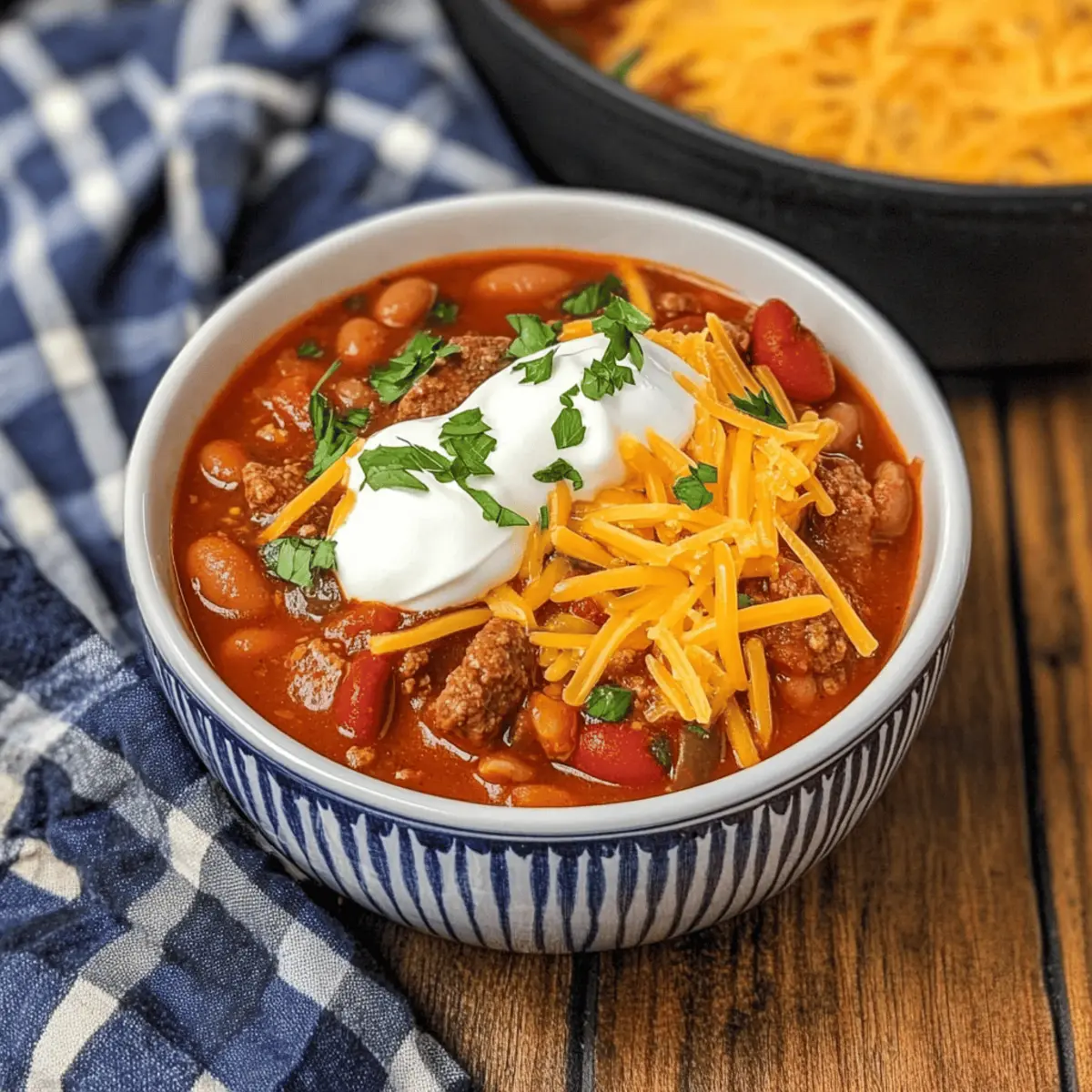 Warm Up with Spicy Five Bean Steak and Sausage Chili Delight