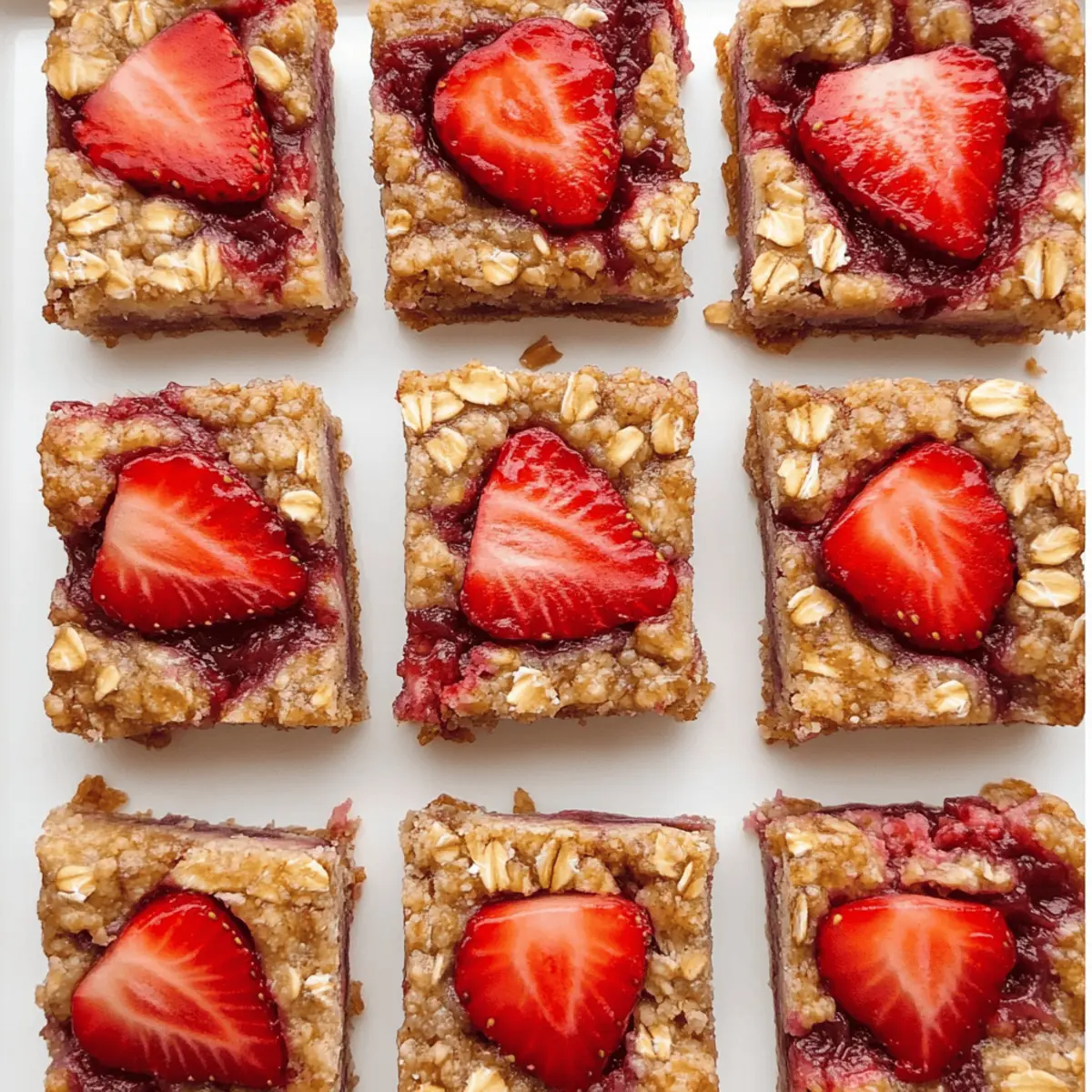 Strawberry Oatmeal Bars - A Chewy Snack You’ll Love