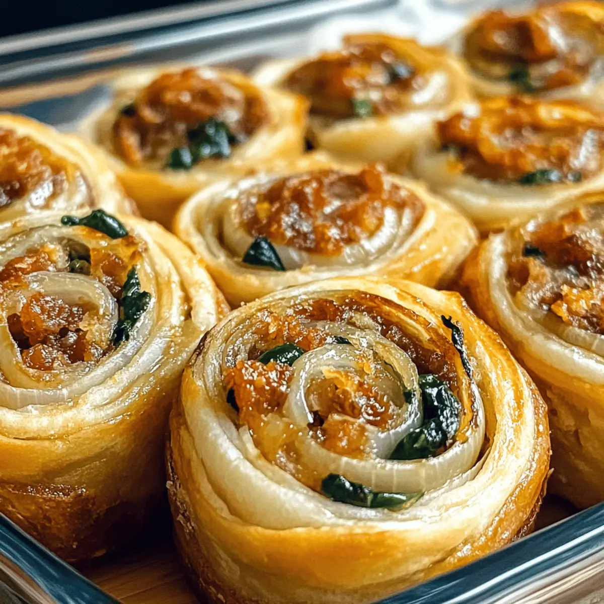 Vegan Caramelized Onion & Spinach Pizza Rolls for Cozy Nights