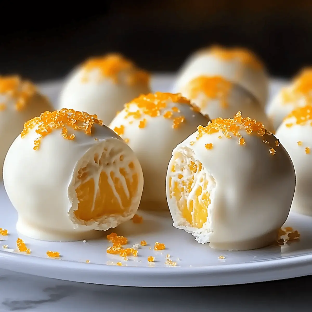Irresistible White Chocolate Orange Creamsicle Truffles Delight