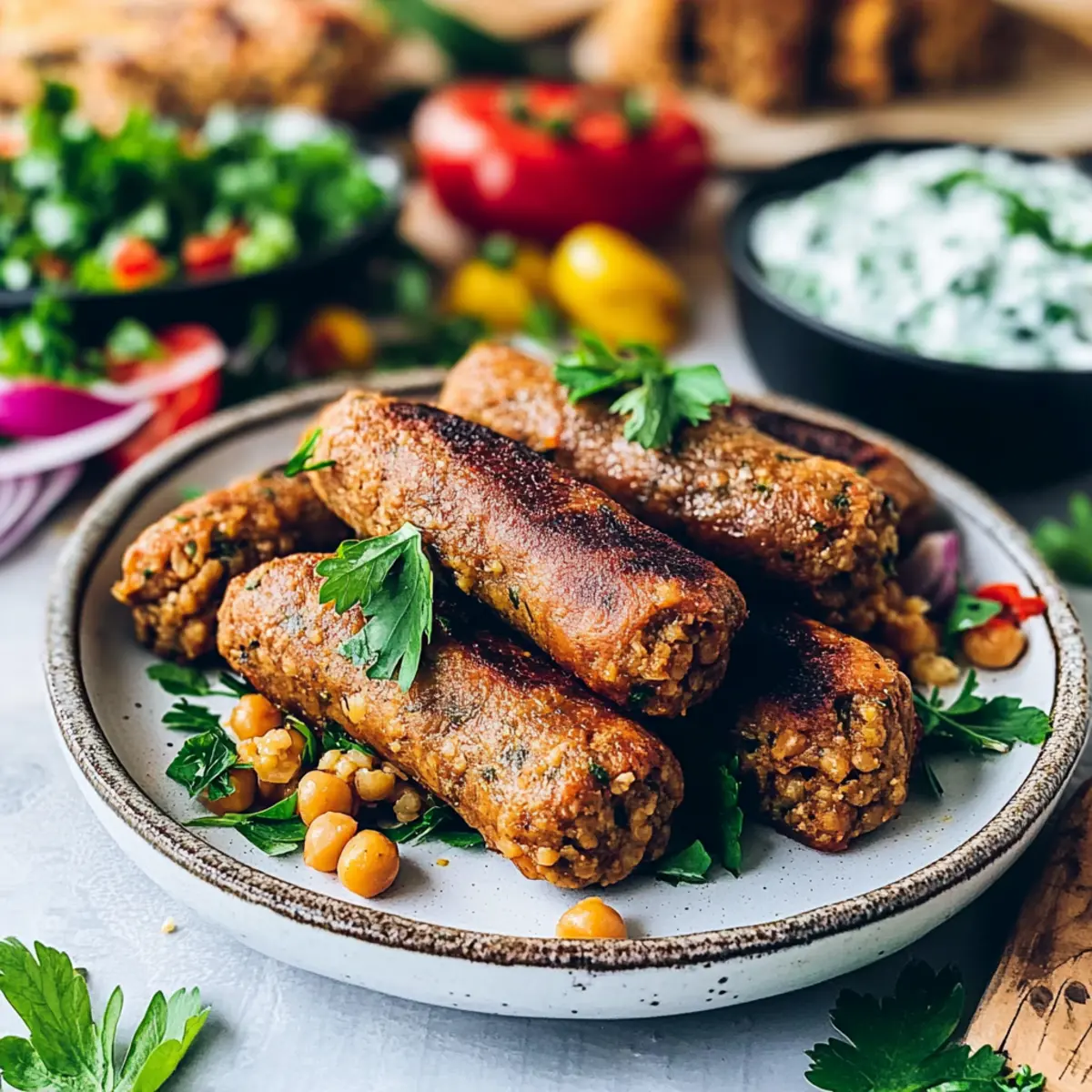 Vegan Cevapcici – Flavorful Chickpea Sausages Your Way
