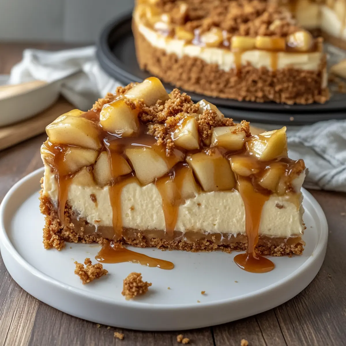 Decadent Salted Caramel Apple Pie Cheesecake Recipe to Savor