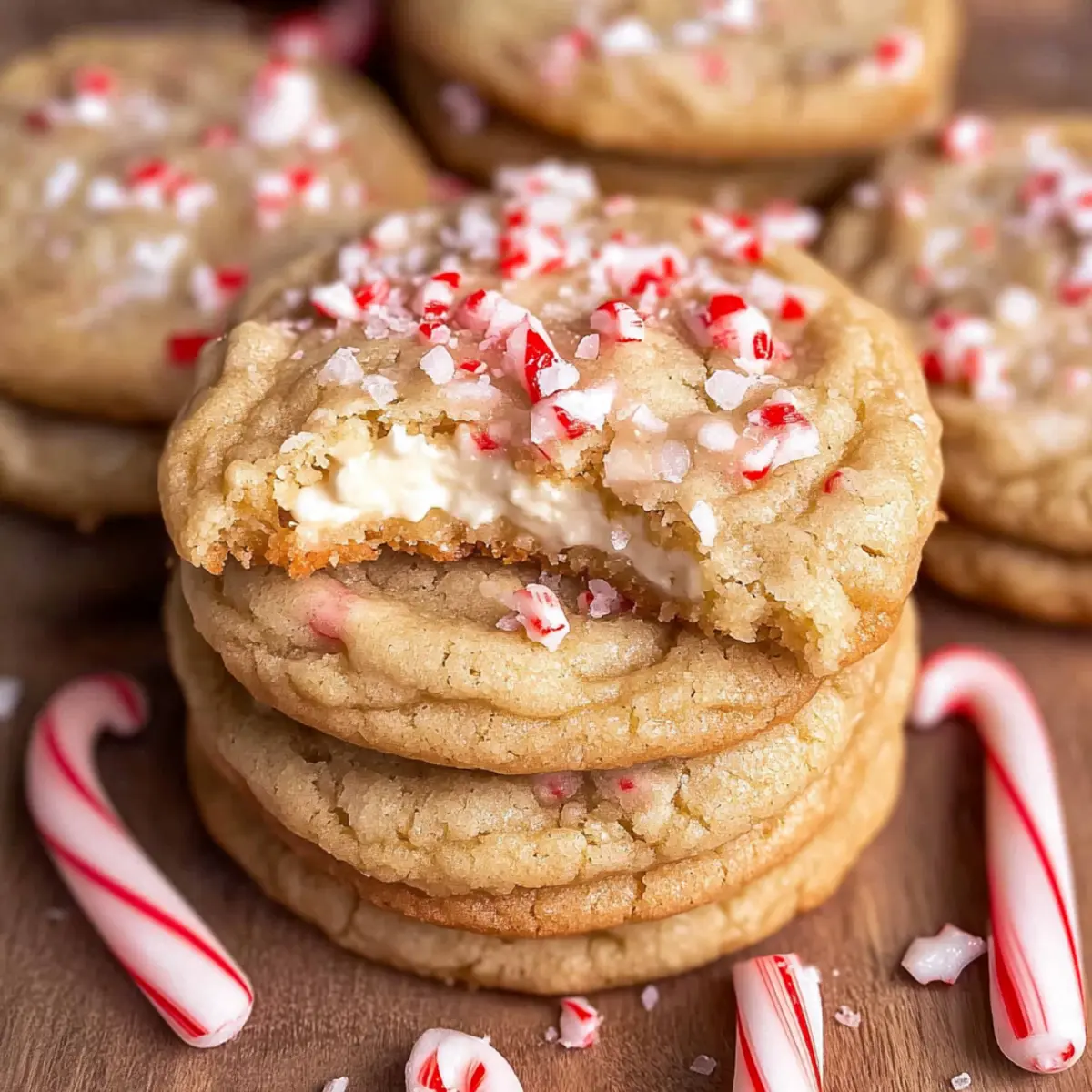 Irresistibly Chewy White Chocolate Peppermint Cheesecake Cookies
