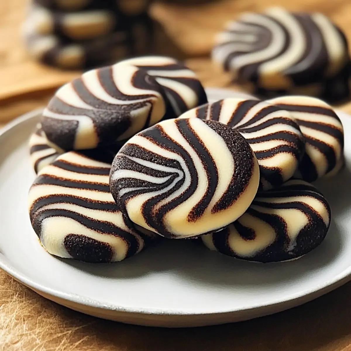 Zebra Cookies: Irresistible Chocolate-Vanilla Swirl Treats