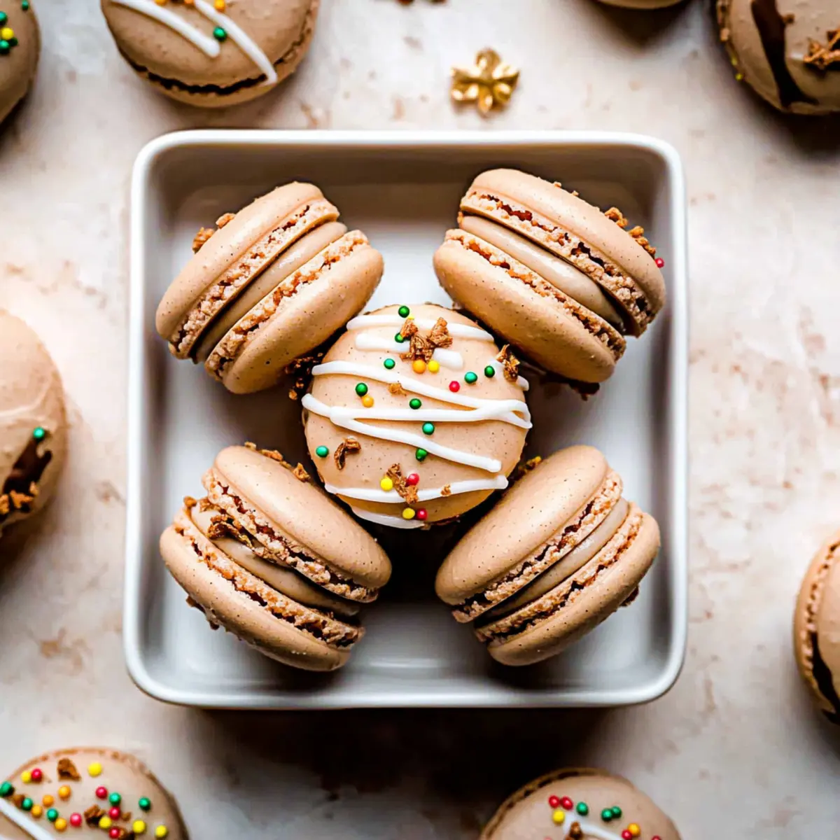 Deliciously Festive Gingerbread Macarons for Holiday Joy