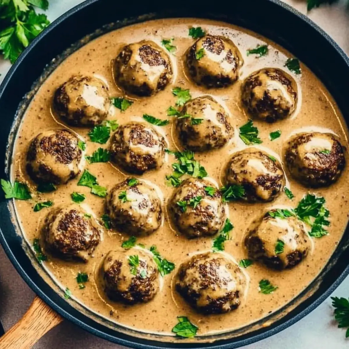Savory Vegan Swedish Meatballs with Creamy Comfort Gravy