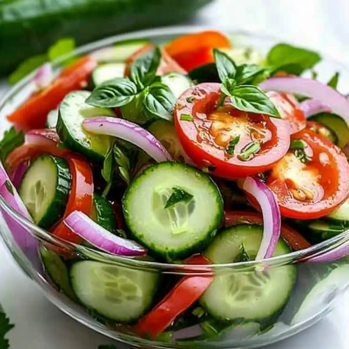 Crisp Cucumber Tomato Salad for a Refreshing Summer Treat