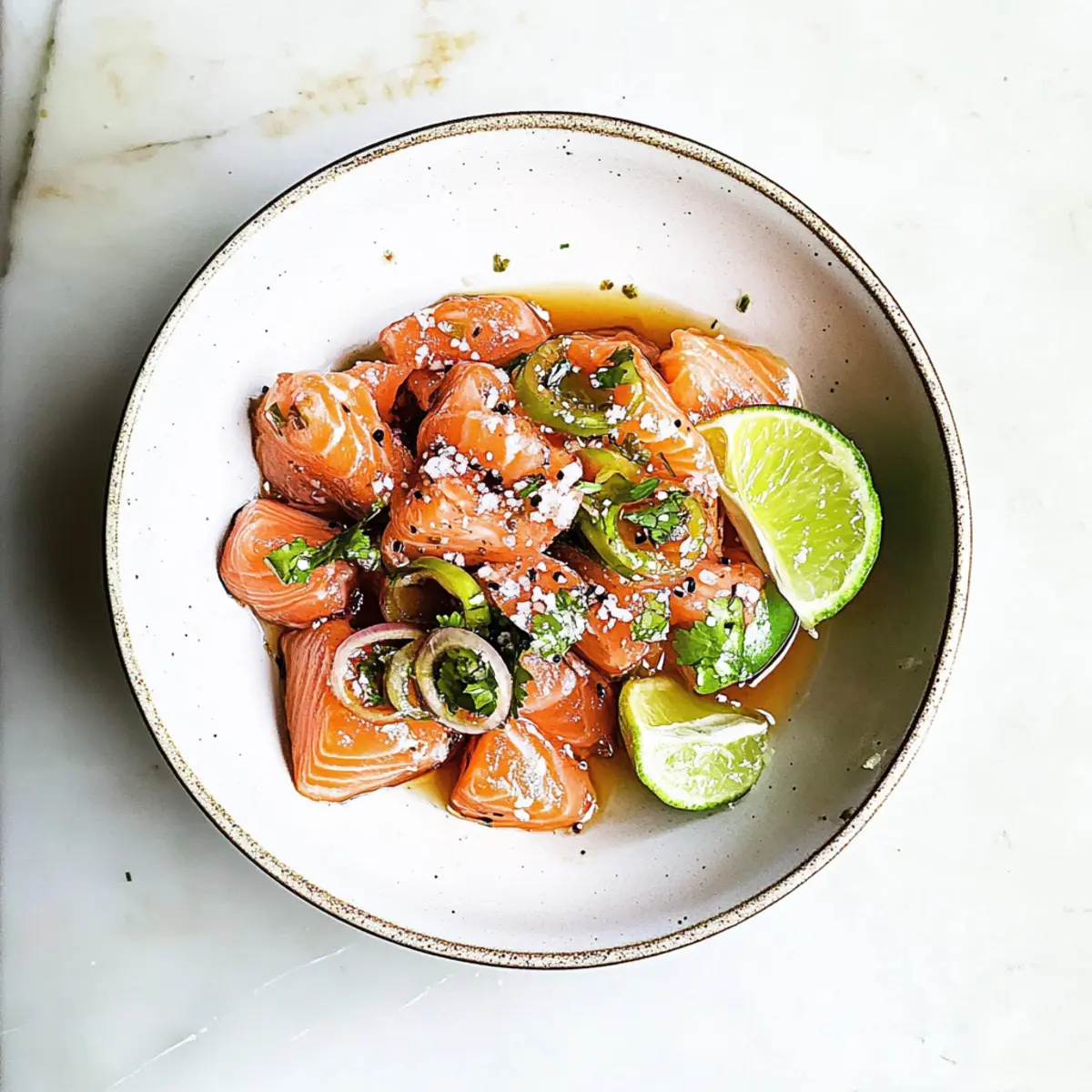 Savory Salmon Crudo with Soy Sesame Dressing in 10 Minutes