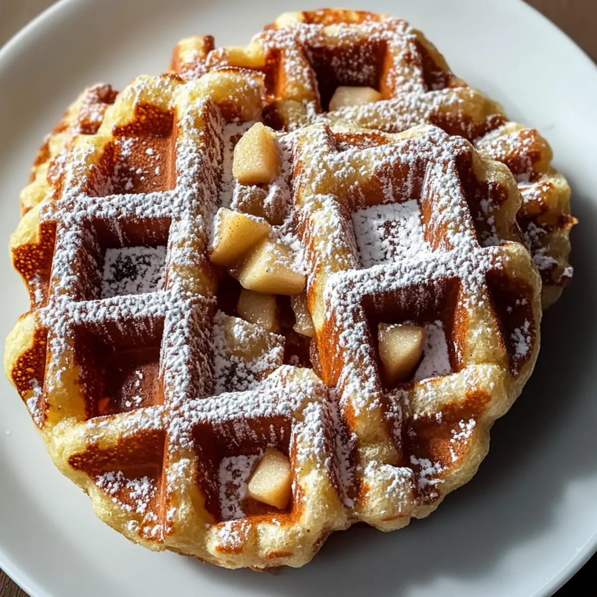 Apple Fritter Waffle Donuts that Make Breakfast Magical