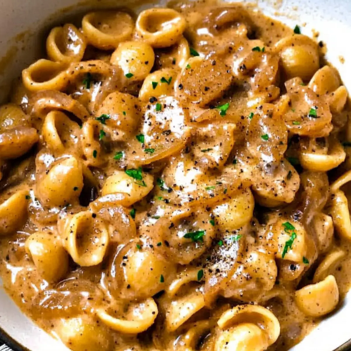 Irresistibly Creamy French Onion Pasta in Just One Pot