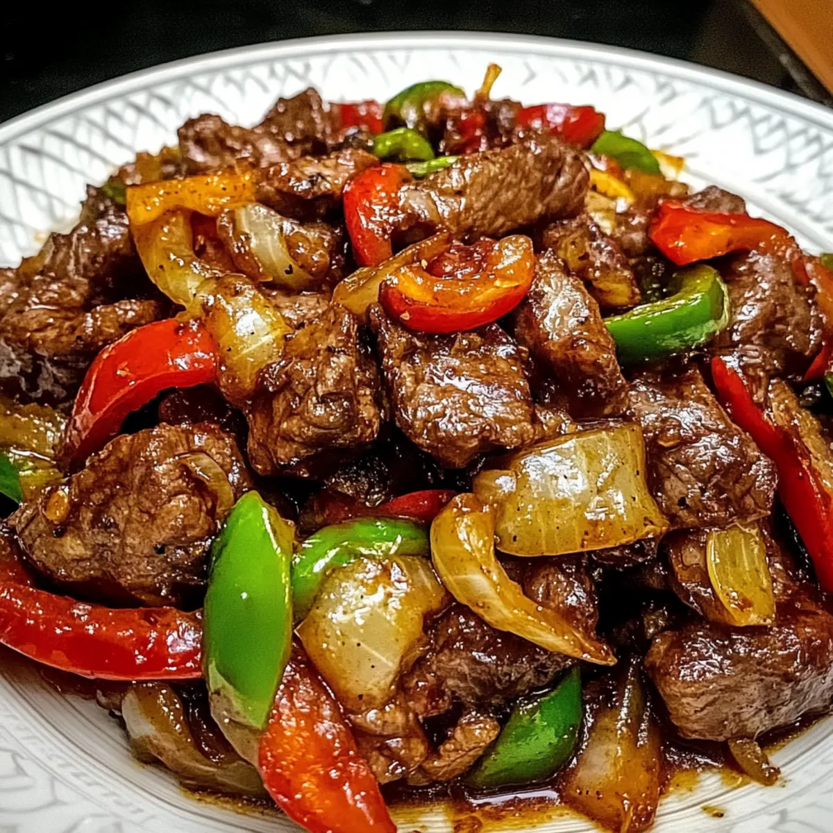 Pepper Steak with Bell Peppers and Onion: A Colorful Delight