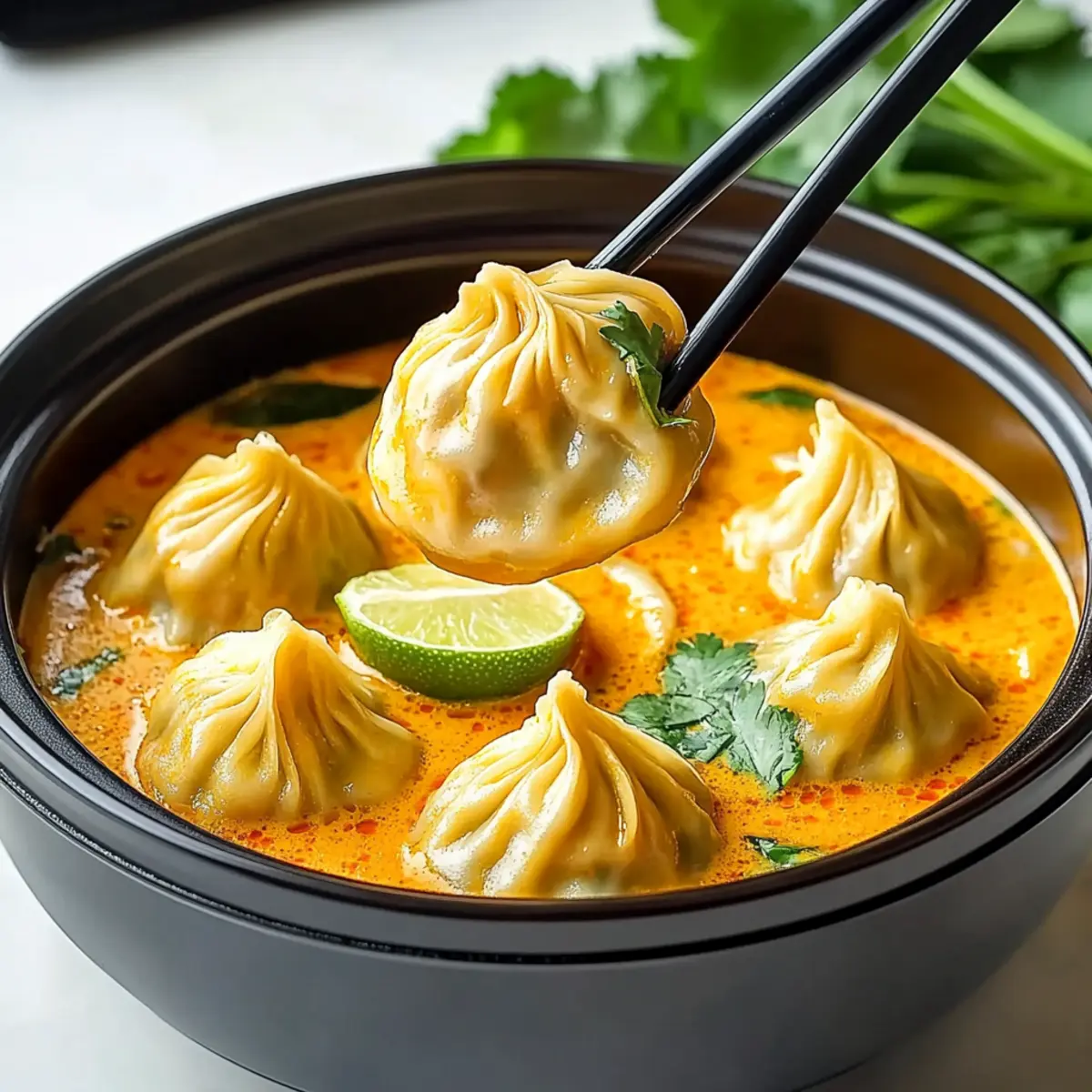 Irresistible Spicy Thai Red Curry Soup Dumplings You’ll Love