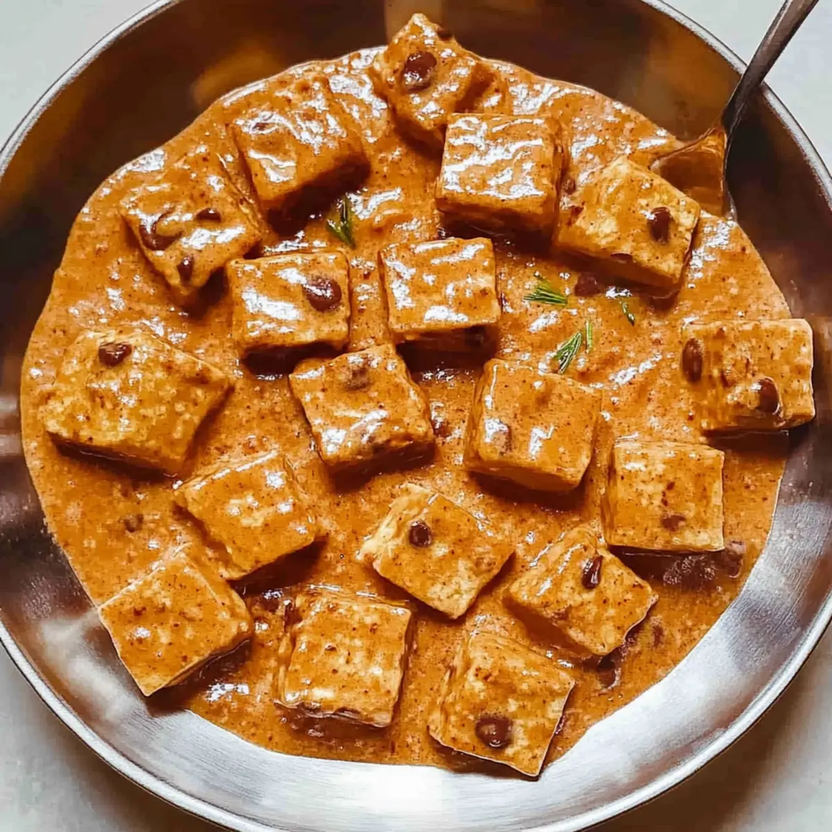 Spicy Tofu with Creamy Coconut Sauce for Cozy Nights