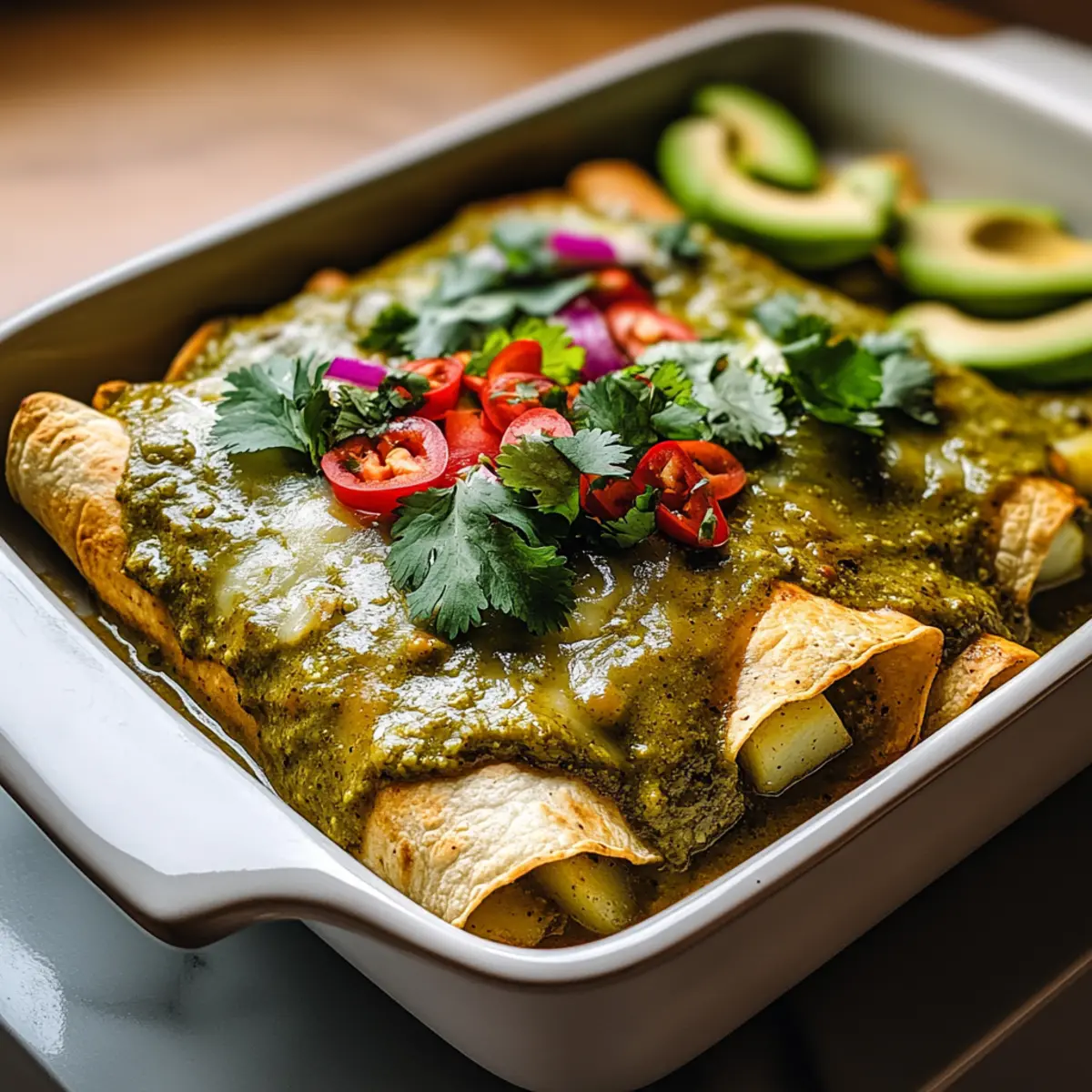 Savory Potato Green Chili Enchiladas That Warm Your Soul