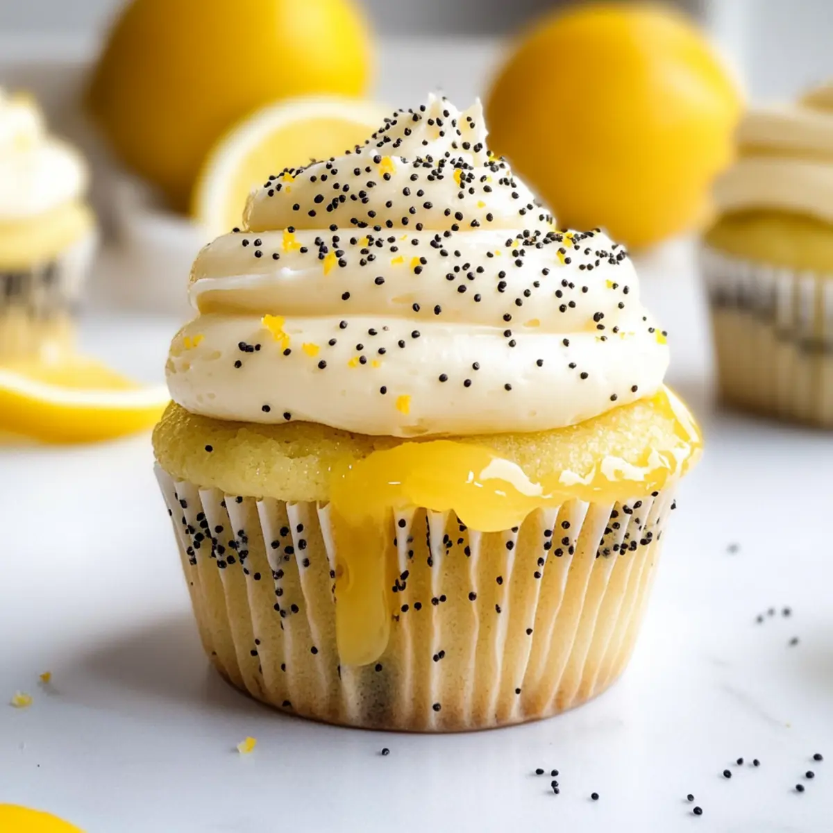 Lemon Poppy Seed Cupcakes that Brighten Your Day