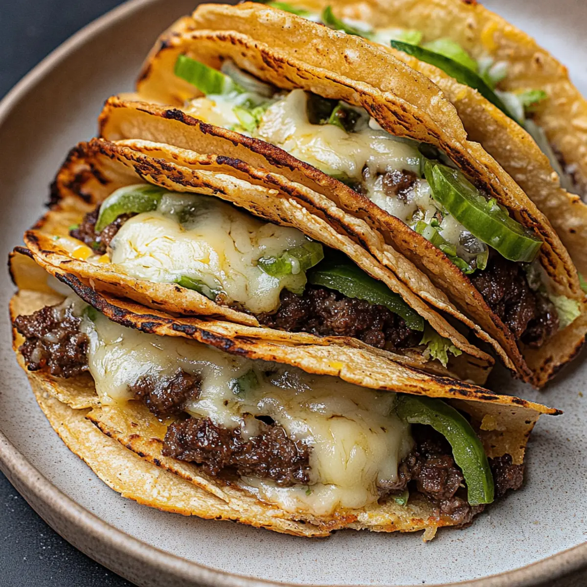 Fried Smash Burger Tacos: Crispy, Cheesy Flavor Sensation