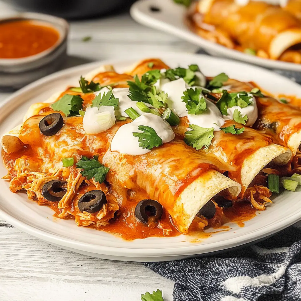 Cream Cheese Chicken Enchiladas that Family Will Love