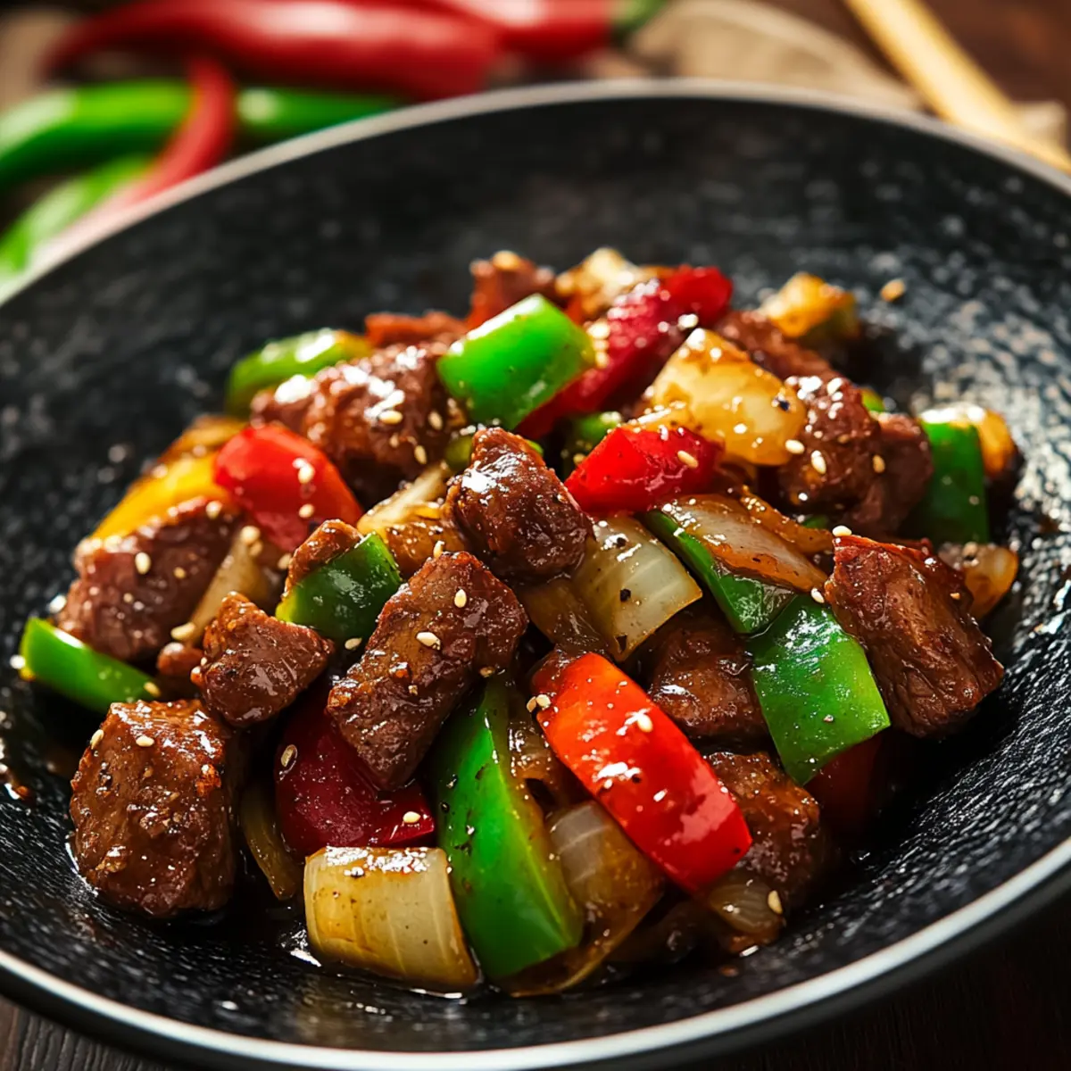 Savory Black Pepper Beef Stir-Fry for Flavor Cravings