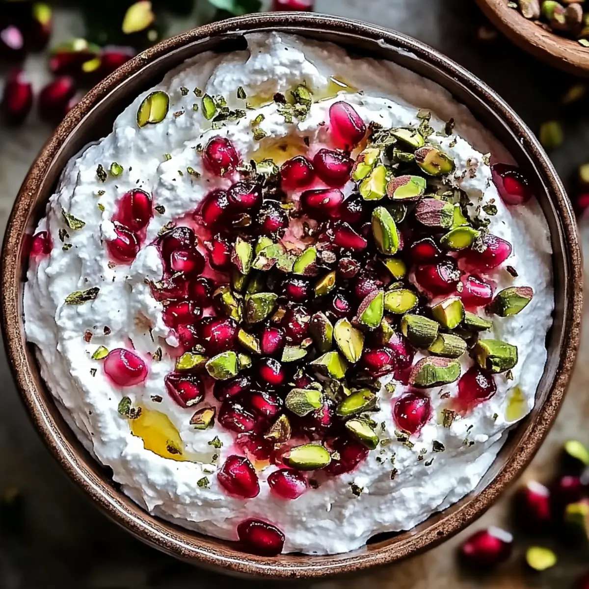Pomegranate Pistachio Whipped Feta Dip for Irresistible Flavor