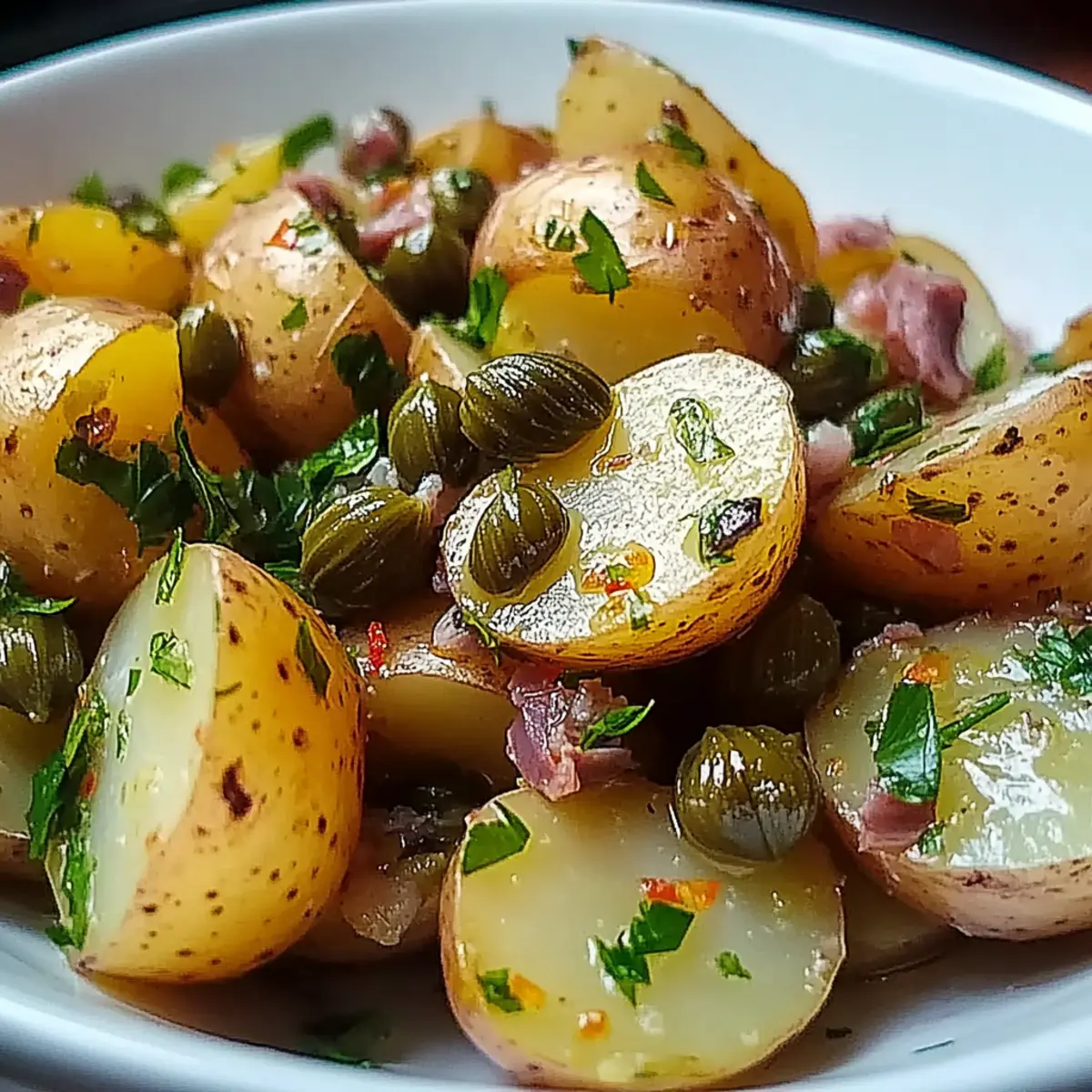 Savory Anchovy Caper Potato Salad for a Refreshing Twist