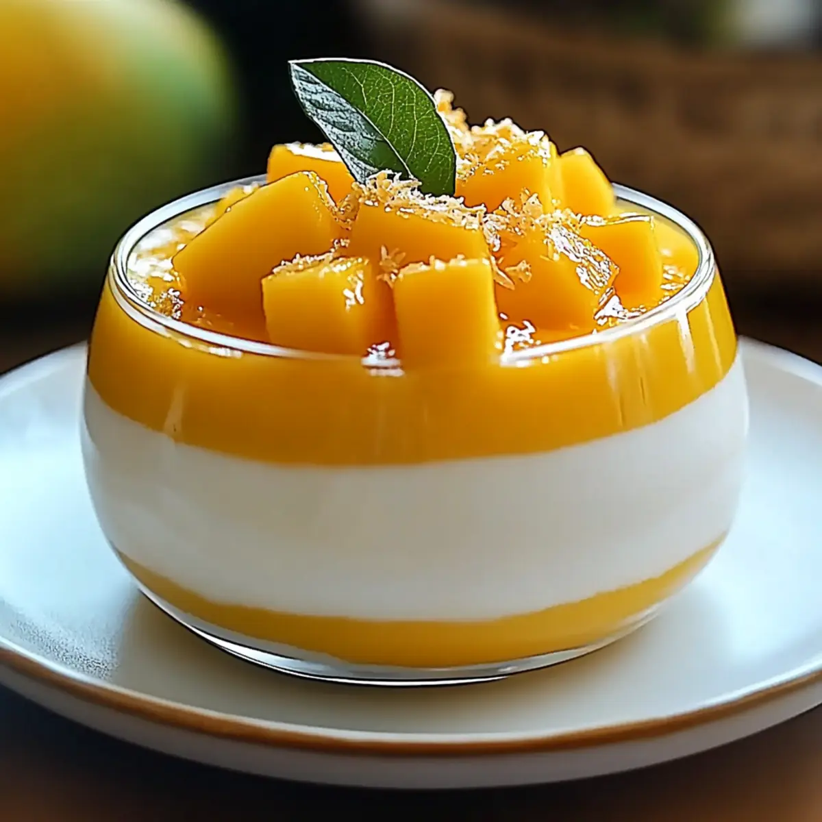 Creamy Mango Coconut Panna Cotta for Tropical Bliss