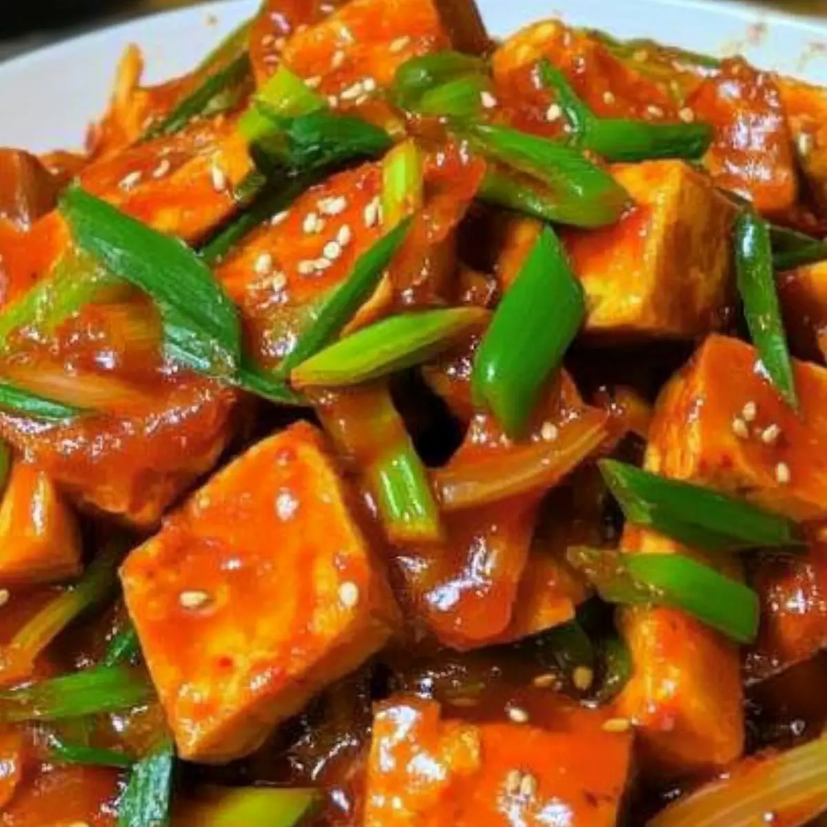 Savory Gochujang Tofu: A Spicy Stir-Fry Delight